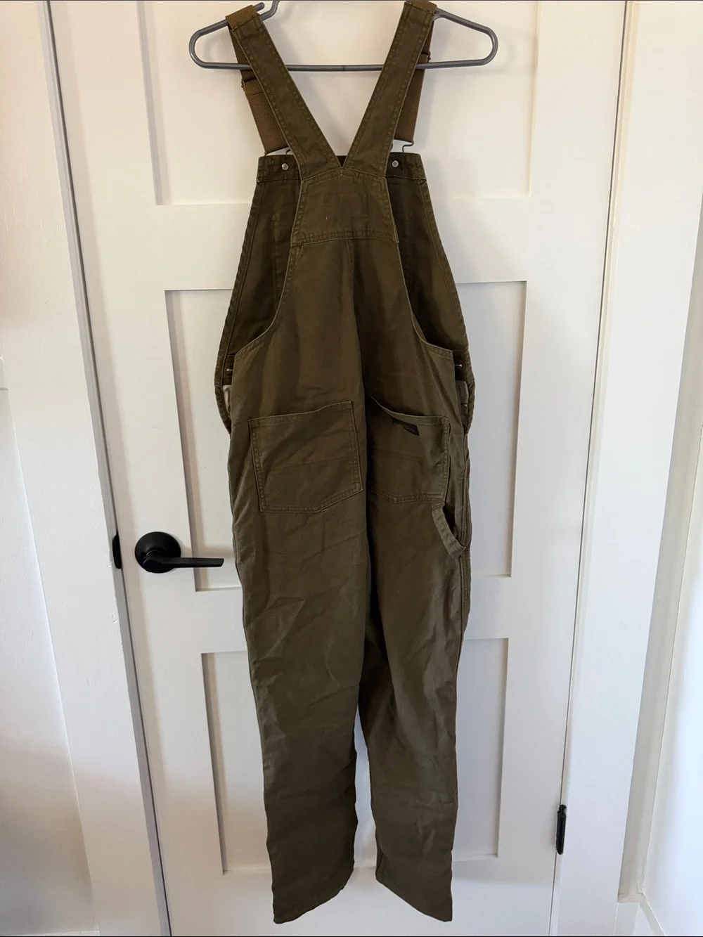 REI Olive Green Utility Bib Overalls - Picture 3 of 11